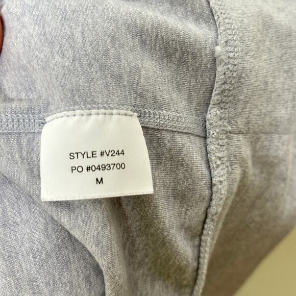 VUORI Ponto Performance Half Zip Hoodie Platinum Heather Gray Blue Sz M $118 G29 - Picture 6 of 6